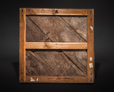 Lot 120 - A CARVED WOOD ‘KINNARA AND KINNARI’ TEMPLE CEILING PANEL, KERALA, CIRCA 18TH CENTURY