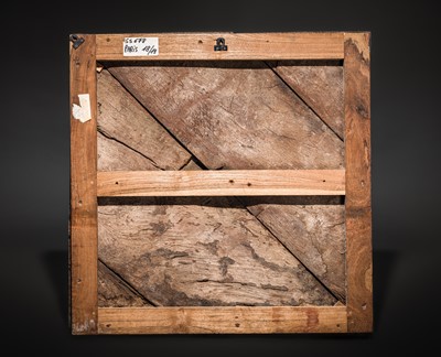 Lot 121 - A CARVED WOOD ‘CELESTIAL MUSICIANS’ TEMPLE CEILING PANEL, KERALA, CIRCA 18TH CENTURY