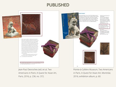 Lot 139 - A FINE SUZURIBAKO (WRITING BOX) DEPICTING A HORAGAI, EDO PERIOD