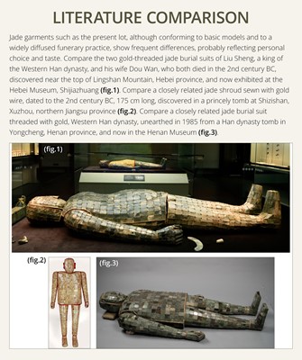 Lot 93 - A JADE FUNERARY VEST, WESTERN HAN DYNASTY, 3RD-1ST CENTURY BC