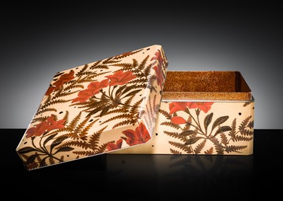 Lot 140 - A LACQUER BUNKO (DOCUMENT BOX), FIRST HALF OF THE 20TH CENTURY
