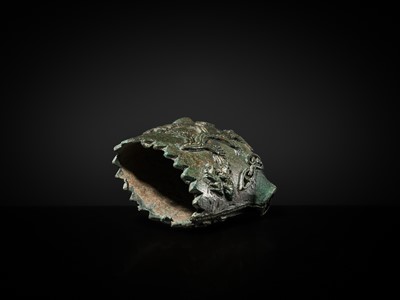 Lot 121 - A CAST BRONZE BELL FOR LIVESTOCK, WESTERN HAN DYNASTY