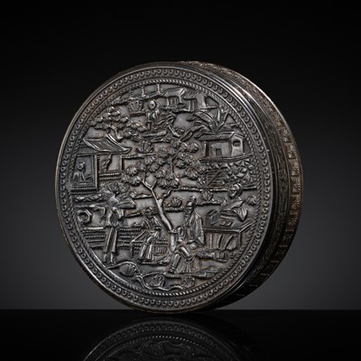 Lot 279 - A CARVED TORTOISESHELL FRAGRANCE BOX AND COVER, QING DYNASTY