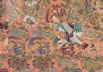 Lot 272 - A SILK KESA TEXTILE, EDO PERIOD, 19TH CENTURY