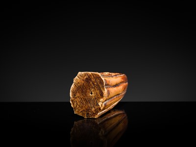 Lot 122 - AN INDO-PORTUGUESE IVORY GROUP DEPICTING SAINT ANNE TEACHING THE VIRGIN TO READ, GOA, LATE 17TH CENTURY