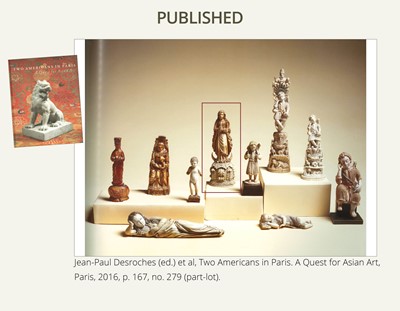 Lot 123 - AN INDO-PORTUGUESE IVORY FIGURE OF OUR LADY OF THE IMMACULATE CONCEPTION, GOA, LATE 17TH CENTURY