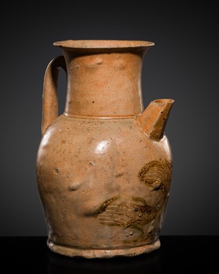 Lot 202 - A FINE PAINTED ‘CHANGSA’ EWER, TANG DYNASTY