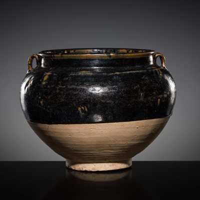 Lot 227 - A HENAN BLACK GLAZED JAR, SOUTHERN SONG TO YUAN DYNASTY