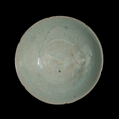 Lot 219 - A LOBED QINGBAI GLAZED ‘PEONY’ BOWL, SOUTHERN SONG DYNASTY