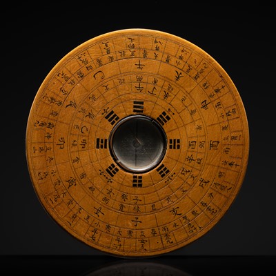 Lot 390 - A GEOMANCER’S COMPASS, LUOPAN, BY FANG XIU-SHUI, CIRCA 1850