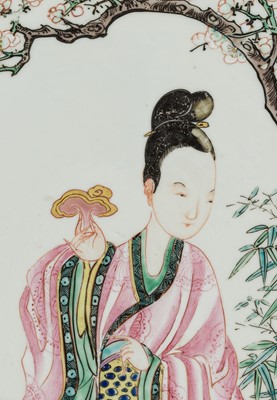 A FAMILLE-ROSE ‘MAGU’ DISH, ENGRAVED JOHANNEUM MARK N=183-I, YONGZHENG PERIOD