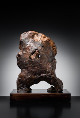 A MAGNIFICENT ROOTWOOD ‘SCHOLAR'S ROCK’, QING DYNASTY