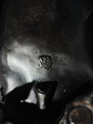 MARUKI: A FINE PORTRAIT BRONZE OKIMONO OF A HORSE