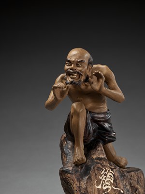 Lot 306 - A COMPLETE AND RARE SET OF SHIWAN ‘XIANGQI’ FIGURES, REPUBLIC PERIOD