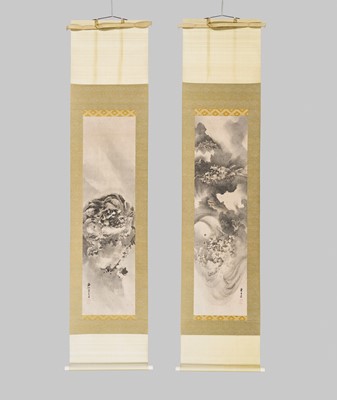 Lot 332 - KISHI RENZAN: TIGER AND DRAGON