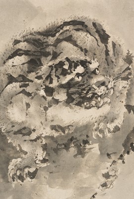 Lot 332 - KISHI RENZAN: TIGER AND DRAGON