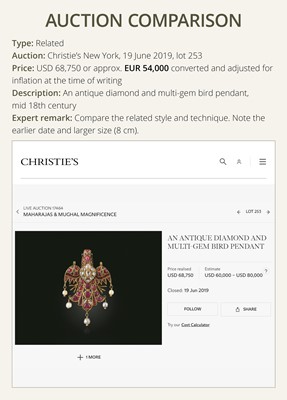 Lot 202 - A GROUP OF TWO 18K GOLD NOSE RINGS, AN 18K GOLD AMULET, AND TWO INLAID PENDANTS, 20TH CENTURY AND EARLIER