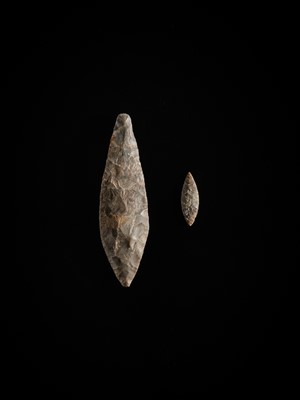 Lot 159 - A GROUP OF SIX NEOLITHIC STONE IMPLEMENTS, 2ND-1ST MILLENNIUM BC OR EARLIER