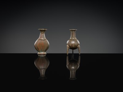 Lot 165 - A GROUP OF TWO MINIATURE BRONZE VESSELS, CIRCA 2ND CENTURY AD OR EARLIER