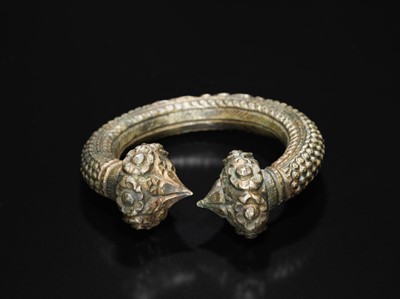 Lot 196 - A GROUP OF FOUR WHITE METAL ANKLETS, KARA, 19TH CENTURY