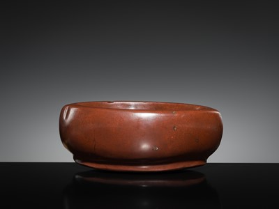 Lot 190 - A LARGE STONE BOAT-SHAPED MORTAR, 18TH-19TH CENTURY