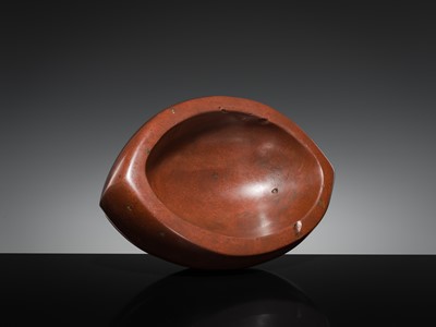 Lot 190 - A LARGE STONE BOAT-SHAPED MORTAR, 18TH-19TH CENTURY