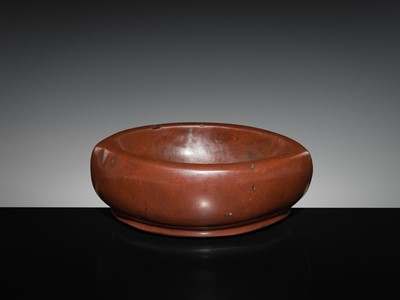 Lot 190 - A LARGE STONE BOAT-SHAPED MORTAR, 18TH-19TH CENTURY