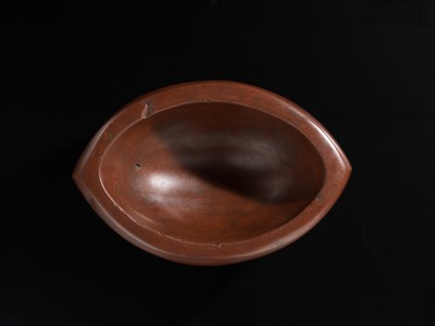 Lot 190 - A LARGE STONE BOAT-SHAPED MORTAR, 18TH-19TH CENTURY