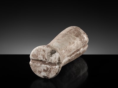 Lot 54 - A BACTRIAN LIMESTONE COLUMN IDOL, LATE 3RD-EARLY 2ND MILLENNIUM BC