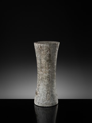 Lot 55 - A BACTRIAN STONE COLUMN IDOL, 2ND MILLENNIUM BC