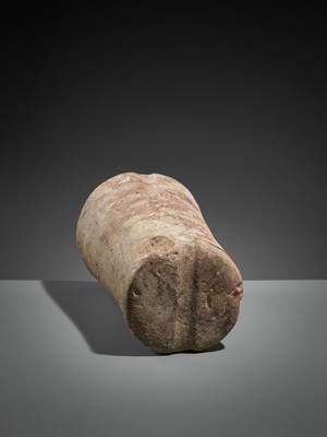 Lot 160 - A BACTRIAN LIMESTONE COLUMN IDOL, LATE 3RD TO EARLY 2ND MILLENNIUM BC