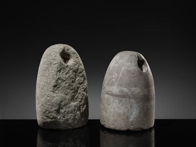 Lot 56 - A PAIR OF BACTRIAN STONE WEIGHTS, LATE 3RD TO EARLY 2ND MILLENNIUM BC