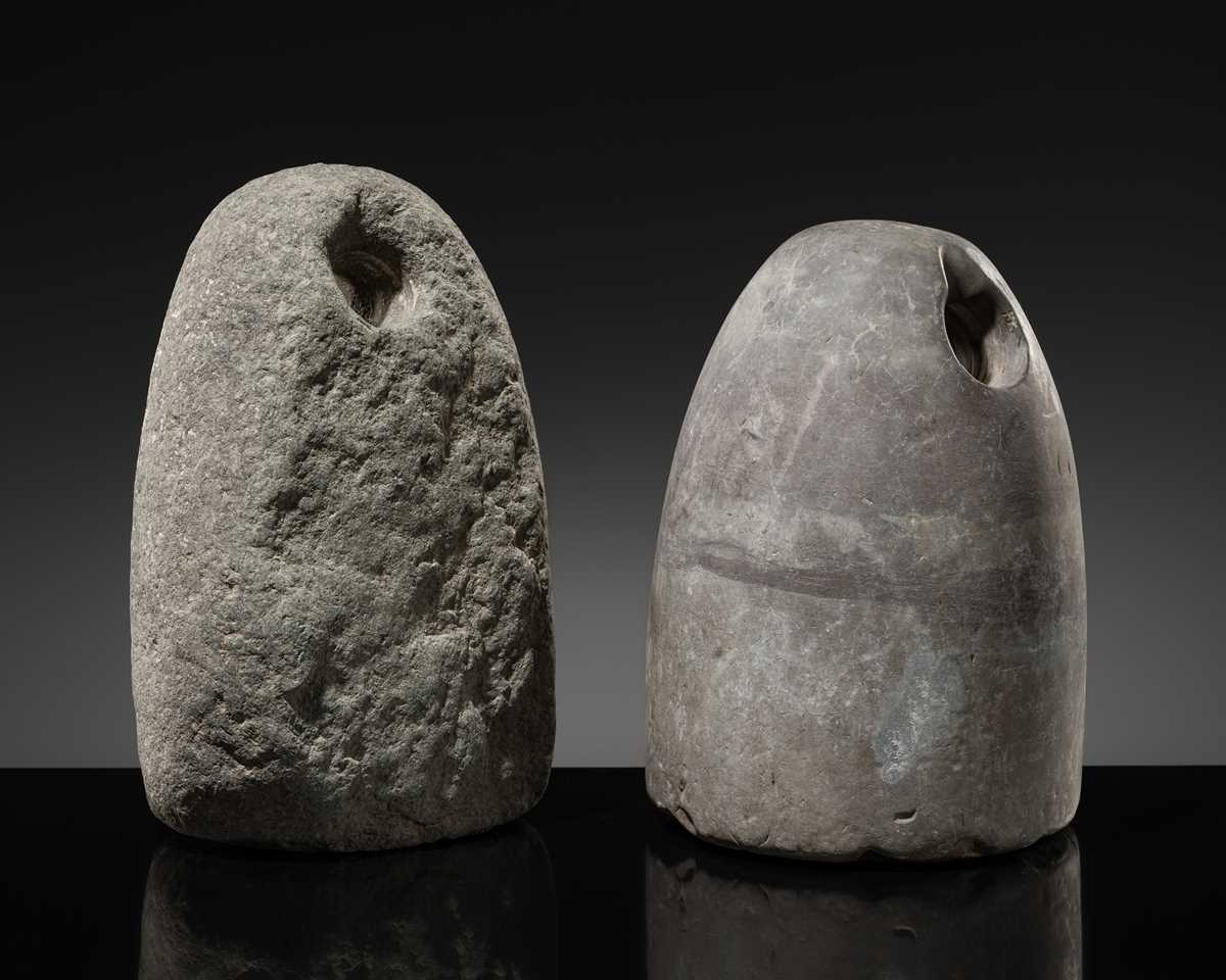 Lot 56 - A PAIR OF BACTRIAN STONE WEIGHTS, LATE 3RD TO EARLY 2ND MILLENNIUM BC