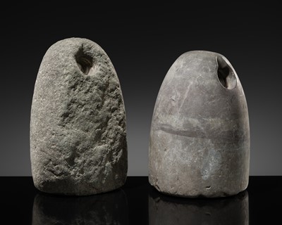 Lot 56 - A PAIR OF BACTRIAN STONE WEIGHTS, LATE 3RD TO EARLY 2ND MILLENNIUM BC
