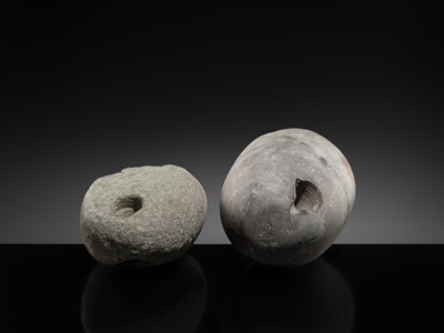 Lot 56 - A PAIR OF BACTRIAN STONE WEIGHTS, LATE 3RD TO EARLY 2ND MILLENNIUM BC