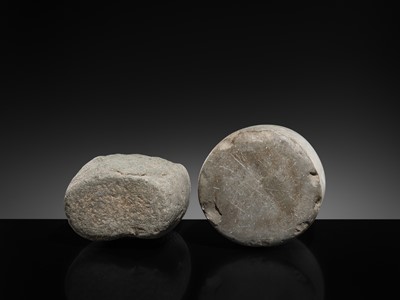 Lot 56 - A PAIR OF BACTRIAN STONE WEIGHTS, LATE 3RD TO EARLY 2ND MILLENNIUM BC