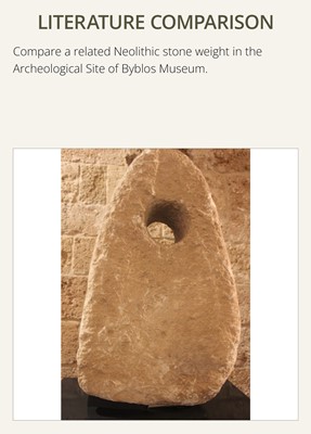 Lot 162 - A BACTRIAN LIMESTONE WEIGHT, LATE 3RD TO EARLY 2ND MILLENNIUM BC