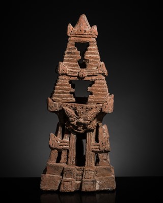 Lot 282 - A MAJAPAHIT TERRACOTTA KAPURADANI, INCENSE BURNER