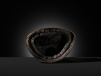 Lot 85 - A GILT-BRONZE REPOUSSÉ FIGURE OF THE CONTEMPLATING WISDOM BUDDHA, GUAN CHA HUI FO, QIANLONG INCISED SEVEN-CHARACTER MARK AND PERIOD