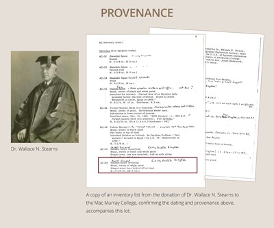 Lot 19 - A TOMB FIGURE OF A SERVANT, MIDDLE KINGDOM, 2133-1897 BC