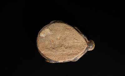 A RARE DARK BROWN GLAZED STONEWARE ZOOMORPHIC POURING VESSEL, ANGKOR PERIOD