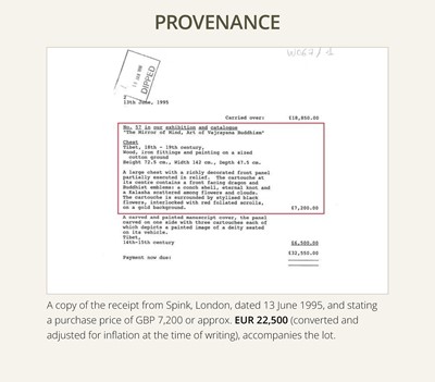 A GILT AND LACQUERED ‘DRAGON’ CHEST, TIBET, 18TH-19TH CENTURY