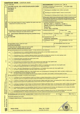 Lot 99 - MUNEHARU: A FINE KYOTO SCHOOL IVORY SEAL-TYPE (INGYO) NETSUKE OF A YOUNG KIRIN