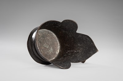 A BRONZE SILK IRON, LATE QING DYNASTY