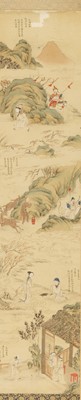 Lot 657 - ‘FOUR SCENES FROM THE TWENTY-FOUR FILIAL EXEMPLARS’, QING DYNASTY