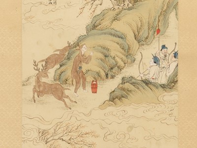 Lot 657 - ‘FOUR SCENES FROM THE TWENTY-FOUR FILIAL EXEMPLARS’, QING DYNASTY