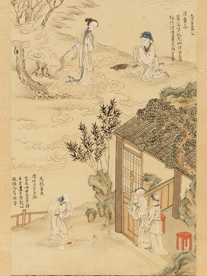 Lot 657 - ‘FOUR SCENES FROM THE TWENTY-FOUR FILIAL EXEMPLARS’, QING DYNASTY