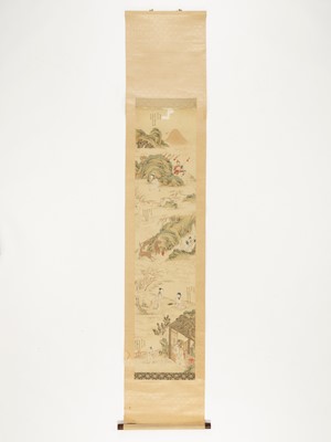 Lot 657 - ‘FOUR SCENES FROM THE TWENTY-FOUR FILIAL EXEMPLARS’, QING DYNASTY