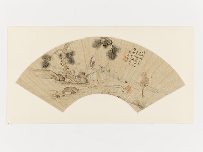 Lot 645 - ‘WANG XIZHI AND GEESE’ BY JIN MAOQING, DATED 1868