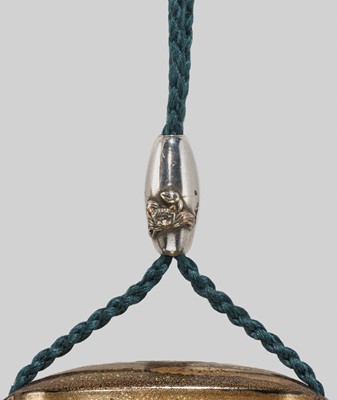 Lot 32 - A FINE FOUR-CASE LACQUER INRO WITH A TORII GATE